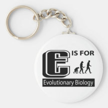 E Is For Evolutionary Biology Keychains