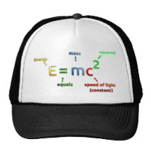 E = MC^2. E equals MC Squared Hats