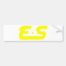 E.S Sunshine Yellow Logo Product Bumper Sticker