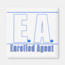 EA LOGO1 ENROLLED AGENT FRIDGE MAGNETS