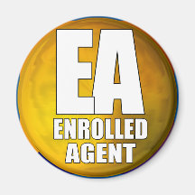 EA LOGO ENROLLED AGENT MAGNET