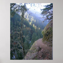 Eagle Creek Trail with Guide Wire Poster