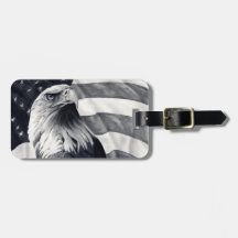 Eagle & Flag Luggage Tag