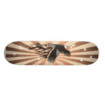 Eagle Flames Custom Skateboard