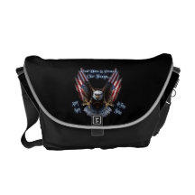 EAGLE God bless our troops bag Messenger Bag