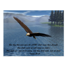 Eagle with Scripture Post Cards