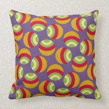 Eames Circles 1 Throw Pillows