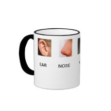 EAR NOSE COFFEE SURGEON MUG