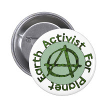 Earth Activist Buttons