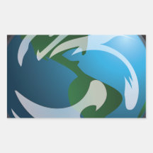 Earth Creation Adesivo Retangular