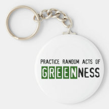 Earth Day - Be Green Key Chains
