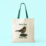 earth Day Cute Little Bird Tote Bag bags