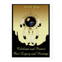 Earth Day Dreamcatcher POSTER Post Card