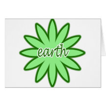 Earth Day Flower Greeting Card