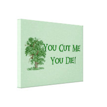 Earth Day Humour Gallery Wrap Canvas
