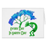 Earth Day Kokopelli Card