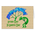 Earth Day Kokopelli Cards