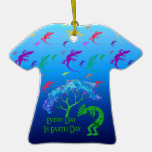Earth Day Kokopelli Ornaments