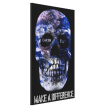 Earth Day Make A Difference Wrapped Canvas Gallery Wrapped Canvas