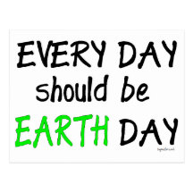 Earth day post card