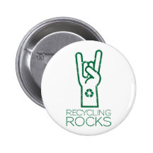 Earth Day: Recycling Rocks! Button