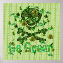 Earth Day Skull Print