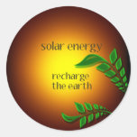 Earth day / Solar Energy Round Sticker
