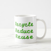 EARTH DAY THINK GREEN COFFEE MUG