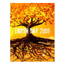 Earth Day Tree Roots Postcard