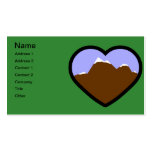 Earth Elemental Heart Business Card Template