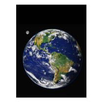 Earth from space postcards