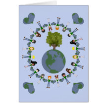 Earth Heart Kids with Tree Cards