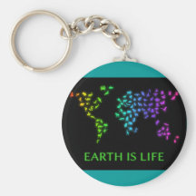 Earth is life keychain