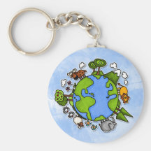 earth keychain