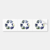 Earth - Recycling Bumper Sticker
