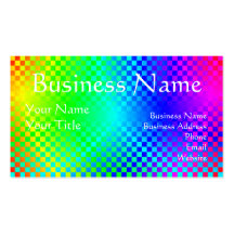 Earth Vibes Rainbow Business Cards