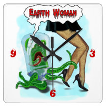 Earth Woman Clock
