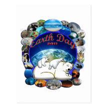 EARTHDAY 2011 DESIGN FROM DAVID M. BOOTH POSTCARD
