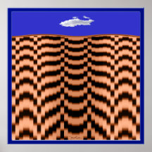 Earthquake Optical Illusion Poster