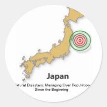 Earthquake Round Sticker