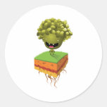 earthy tree monster sticker