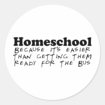 Easier Than the Bus Stickers