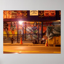 East Village Graffiti Poster