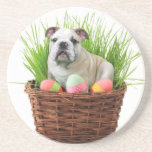 Easter bulldog coasters