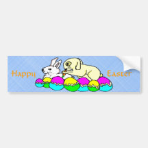 Easter Bunnies Bumper Sticker