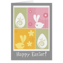 Easter Bunnies Greeting Cards