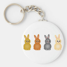 Easter Bunnies Keychain