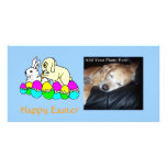 Easter Bunnies Personalized Photo Card