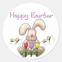 Easter Bunny 2 - Happy Easter Stickers