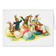 Easter Bunny Concert Greeting Cards